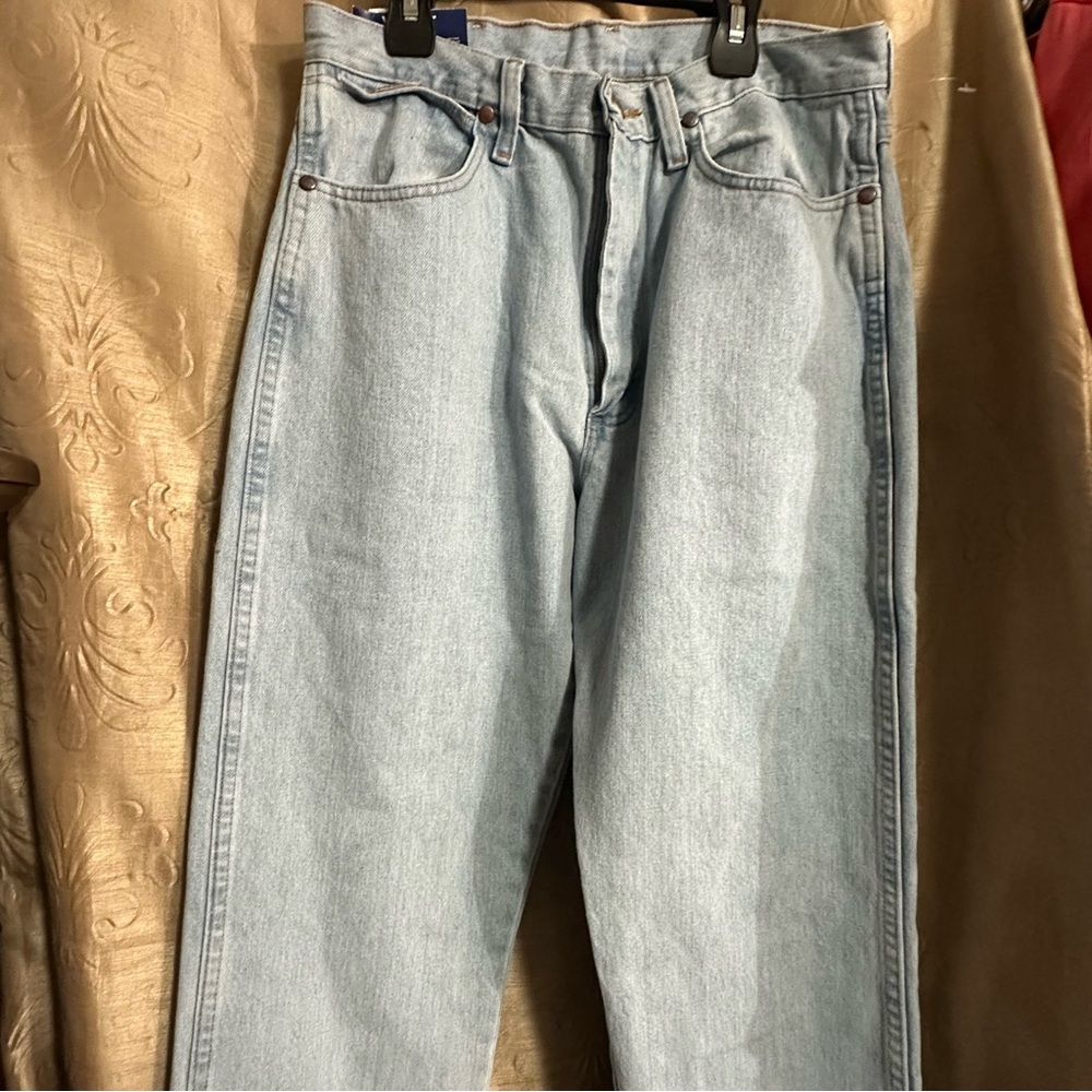 Wrangler Blue Straight Denim Jeans Timeless Style